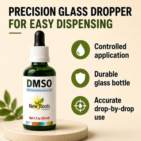 DMSO Liquid in Glass Bottle - New Roots - 100 mL