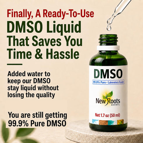 DMSO Liquid in Glass Bottle - New Roots - 100 mL