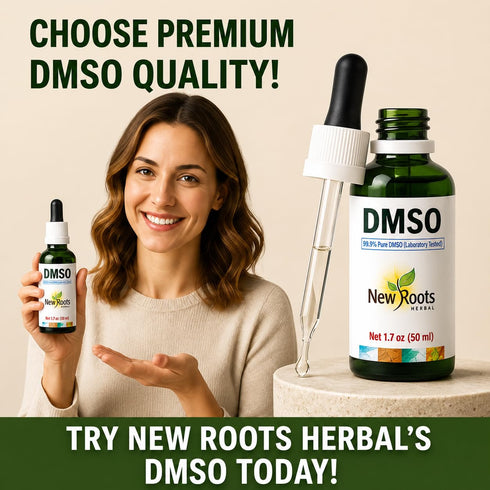 DMSO Liquid in Glass Bottle - New Roots - 100 mL