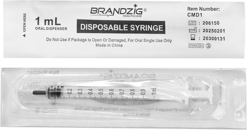 Jeringa oral Yalomi de 1 ml Luer Slip