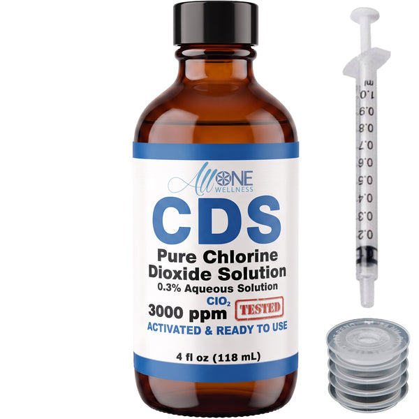 Pure Chlorine Dioxide Solution 3000 PPM CDS Glass 118mL Canada