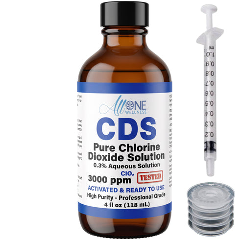 Solution de dioxyde de chlore ultra pur 3000 PPM - CDS Verre 120 ml USA