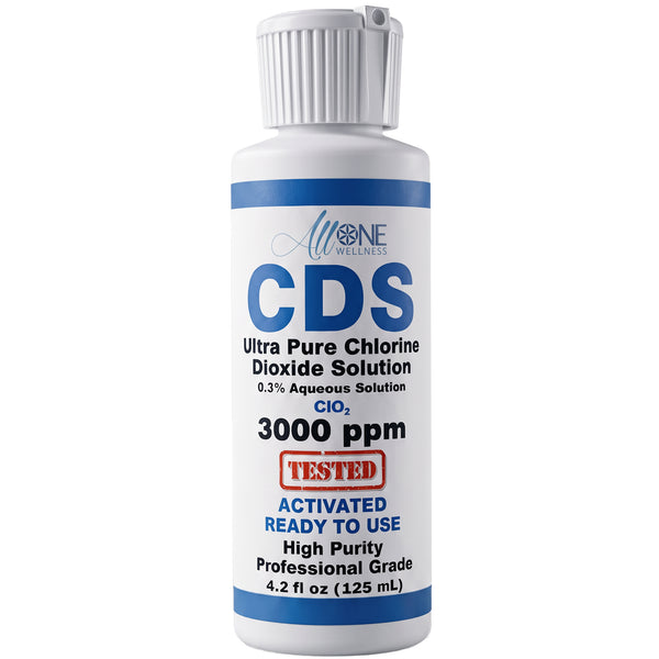 Solución de Dióxido de Cloro Ultra Puro 3000 PPM - CDS Plástico 4.2 oz EE. UU.