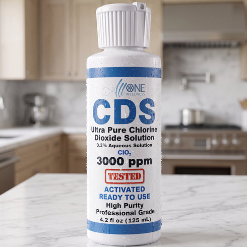 Solution de dioxyde de chlore ultrapure 3000 PPM - CDS plastique 4,2 oz États-Unis