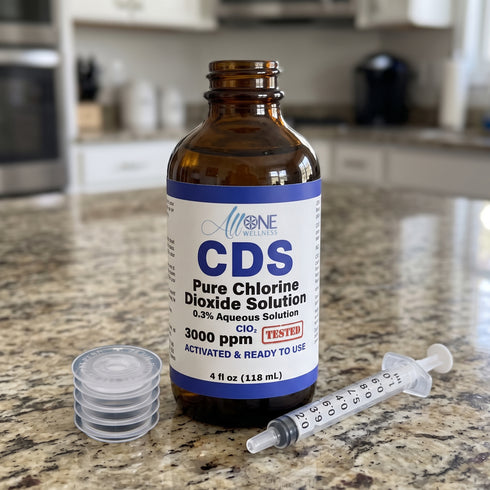 Pure Chlorine Dioxide Solution 3000 PPM CDS Glass 118mL Canada