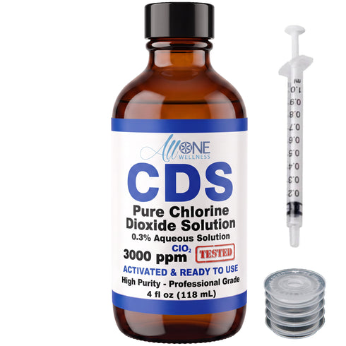 Solution de dioxyde de chlore ultra pur 3000 PPM - CDS Verre 120 ml USA