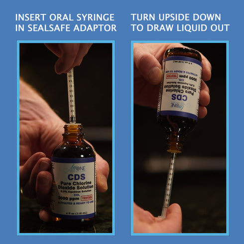 Hydrochloric Acid 4% PART B of Chlorine Dioxide Kit CDS Glass 4 oz - AllOne Wellness CA$18.97