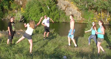 KIKUP is best described as a cross between badminton and hacky-sack.