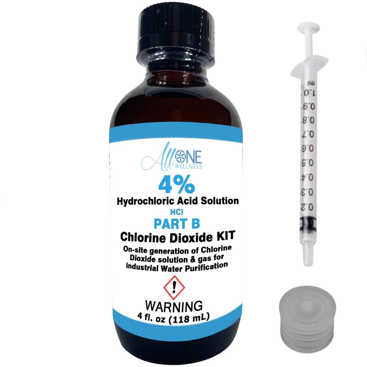 Kit de solución de ácido clorhídrico al 4% con dióxido de cloro, PARTE