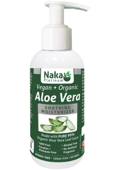 Aloe Vera Moisturizer (Vegan & Organic) Naka - 120ml Gel