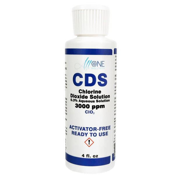 Pure Chlorine Dioxide Solution 3000 PPM - CDS Plastic 4.2 oz - AllOne Wellness CA$17.97