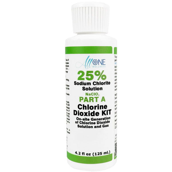 Sodium Chlorite 25% PART A of Chlorine Dioxide Kit CDS Plastic 4 oz - AllOne Wellness CA$16.97