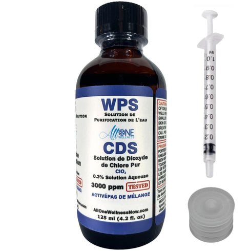 WPS Pure CDS 3000 PPM Water Purification Chlorine Dioxide Glass 118ml - AllOne Wellness CA$19.97