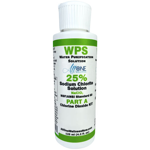 WPS Water Purification Solution Sodium Chlorite 25% PART A | CDS 125ml - AllOne Wellness CA$16.97