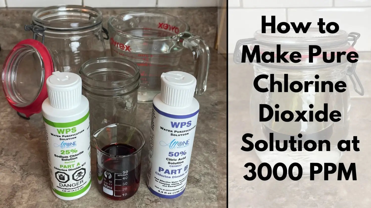 How to make Pure Chlorine Dioxide Solution at 3000 PPM – AllOne Wellness