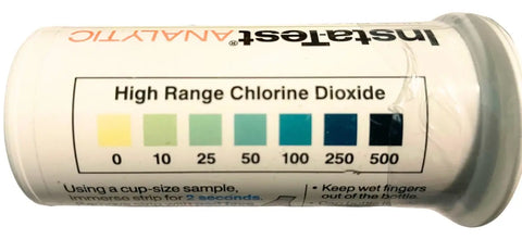 How to Test Chlorine Dioxide CDS 3000 PPM with Strips